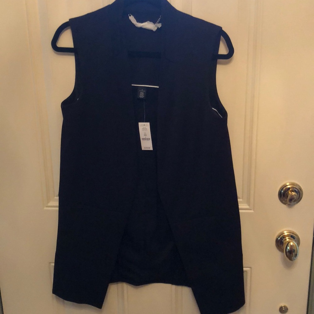 Classic black suit vest